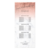 エレガントタイポグラフィ大理石バラ金ゴールドグラデーション箔 ラックカード (裏面)