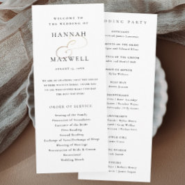 エレガントタイポグラフィ白黒結婚ズ プログラム