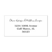 エレガントタイポグラフィ結婚差出人住所 ラバースタンプ (インプリント)