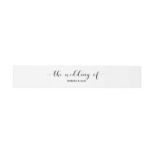 エレガントタイポグラフィ結婚式招待状腹バンド 招待状ベリーバンド (フラット)