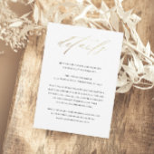 エレガントタイポグラフィ結婚詳細 エンクロージャーカード