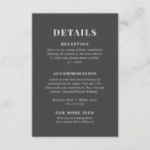 エレガントタイポグラフィ詳細エンクロージャカード エンクロージャーカード (正面)