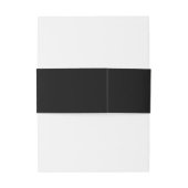 エレガントタイポグラフィ金ゴールド黒結婚写真 招待状ベリーバンド (裏面例)