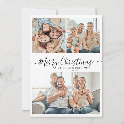 エレガントタイポグラフィ3数々の写真 シーズンカード (正面)