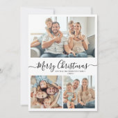 エレガントタイポグラフィ3素朴写真数々のクリスマス シーズンカード (正面)