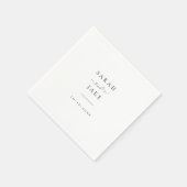 エレガントタイポグラフィ:シモダンッ結婚クのナプキン スタンダードカクテルナプキン (角)
