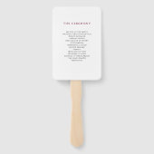 エレガントタイポグラフィ |マルサラ結婚ズ ハンドファン (裏面)