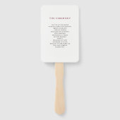 エレガントタイポグラフィ |マルサラ結婚ズ ハンドファン (裏面)