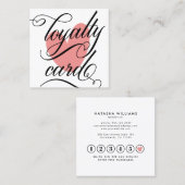 エレガントタイポグラフィ  ロイヤリティカード (正面/裏面)