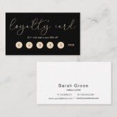 エレガントタイポグラフィ⎢ロイヤリティカード ロイヤリティカード (正面/裏面)