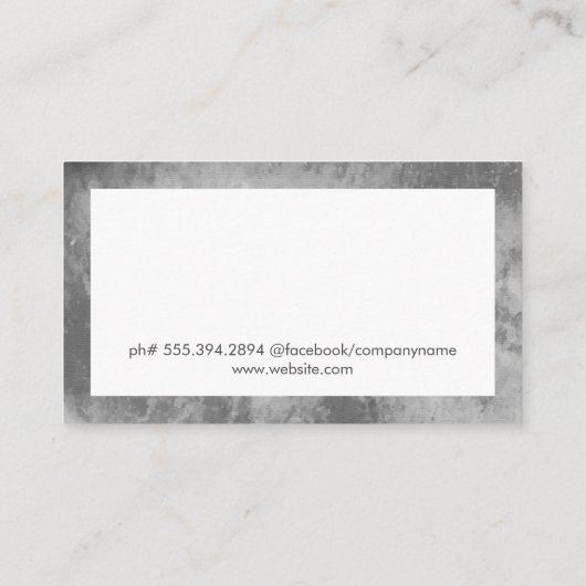 エレガントタイポグラフィ 名刺 (裏面)