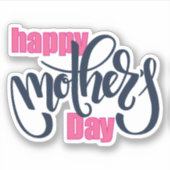 エレガントタイポグラフィ | HAPPY MOTHER'S DAY シール (正面)