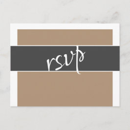 エレガントタイポグラフィRSVPメニューChoiseの結婚カード インビテーションポストカード