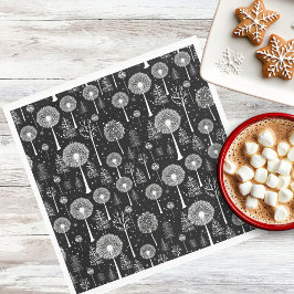 エレガントタンポポとクリスマス スタンダードランチョンナプキン