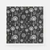 エレガントタンポポとクリスマス スタンダードランチョンナプキン (正面)