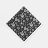 エレガントタンポポとクリスマス スタンダードランチョンナプキン (角)