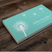 エレガントタンポポ光ティール（緑がかった色）撮影 名刺