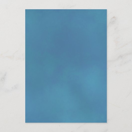 エレガントターコイズまたはスカイブルーバラ結婚の詳細 エンクロージャーカード (裏面)