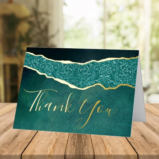 エレガントターコイズアゲ結婚テさん実在 箔グリーティングカード