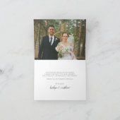 エレガントターコイズアゲ結婚ートサンキューカード サンキューカード (内部)