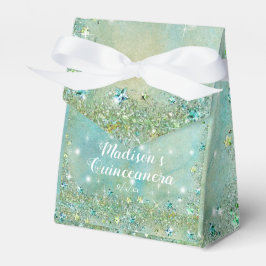 エレガントターコイズグリッター、キンセアニェラ フェイバーボックス