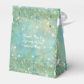 エレガントターコイズグリッター、キンセアニェラ フェイバーボックス (裏面サイド)