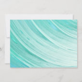 エレガントターコイズタイドビーチ保存日付 セーブザデート (裏面)