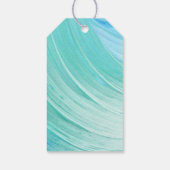 エレガントターコイズタイドビーチ結婚式 ギフトタグ (裏面)