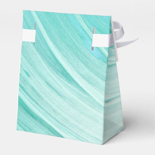 エレガントターコイズタイドビーチ結婚式 フェイバーボックス (裏面サイド)