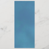 エレガントターコイズブルーバラ結婚反射 メニュー (裏面)