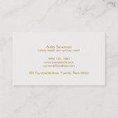 エレガントターコイズブルーバンブー自然ヘルススパ 名刺 (裏面)