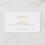エレガントターコイズモチーフ美容師サロン&スパ 名刺 (裏面)