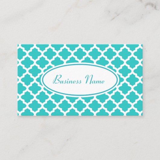エレガントターコイズ名刺 名刺 (正面)