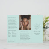 エレガントターコイズ抽象芸術の花のパモダンラフ (スタンド正面)