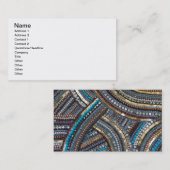 エレガントターコイズ連れ 名刺 (正面/裏面)