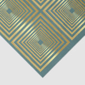 エレガントターコイズ金ゴールドギフト包装ティッシュペーパー 薄葉紙 (詳細)