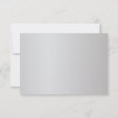 エレガントターコイズ&シルバーフロリ結婚ッドデザイン セーブザデート (裏面)