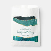 エレガントターコイズ&金ゴールドアガテ結婚ス フェイバーバッグ (正面)