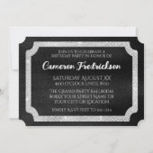 エレガントダイアモンオンブラックVIPイベントチケット 招待状 (裏面)