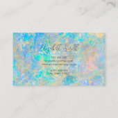 エレガントダイヤスタイリッシュモンド金ゴールドオパールストーン 名刺 (裏面)