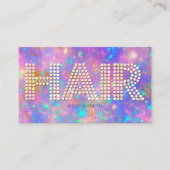 エレガントダイヤスタイリッシュモンド金ゴールドファイアオペルストーン 名刺 (正面)