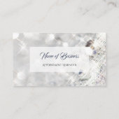 エレガントダイヤフェイクモンドグリッタースパークルアポイントメント 予約カード (裏面)