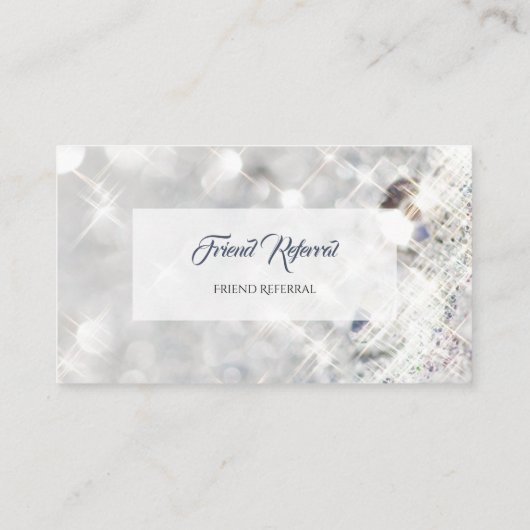 エレガントダイヤフェイクモンドグリッタースパークル紹介カード 紹介カード (裏面)