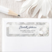 エレガントダイヤフェイクモンド白グリッタースパークル ラベル (インサイチュ)