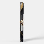 エレガントダイヤモンドジオメトリック黒金ゴールドiPhoneケース Case-Mate iPhoneケース (裏面 / 右)