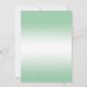 エレガントダイヤモンドジュエリードエメラルド誕生日 招待状 (裏面)