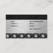 エレガントダイヤモンドブラックシルバー 名刺 (裏面)