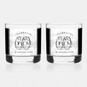 エレガントダイヤモンド結婚60周年 ウイスキーグラス (裏面)