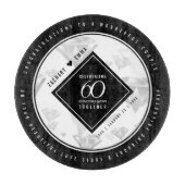 エレガントダイヤモンド結婚60周年 カッティングボード (正面)