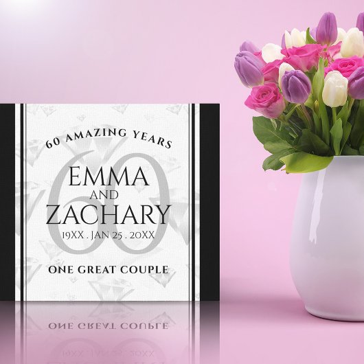 エレガントダイヤモンド結婚60周年 キャンバスプリント